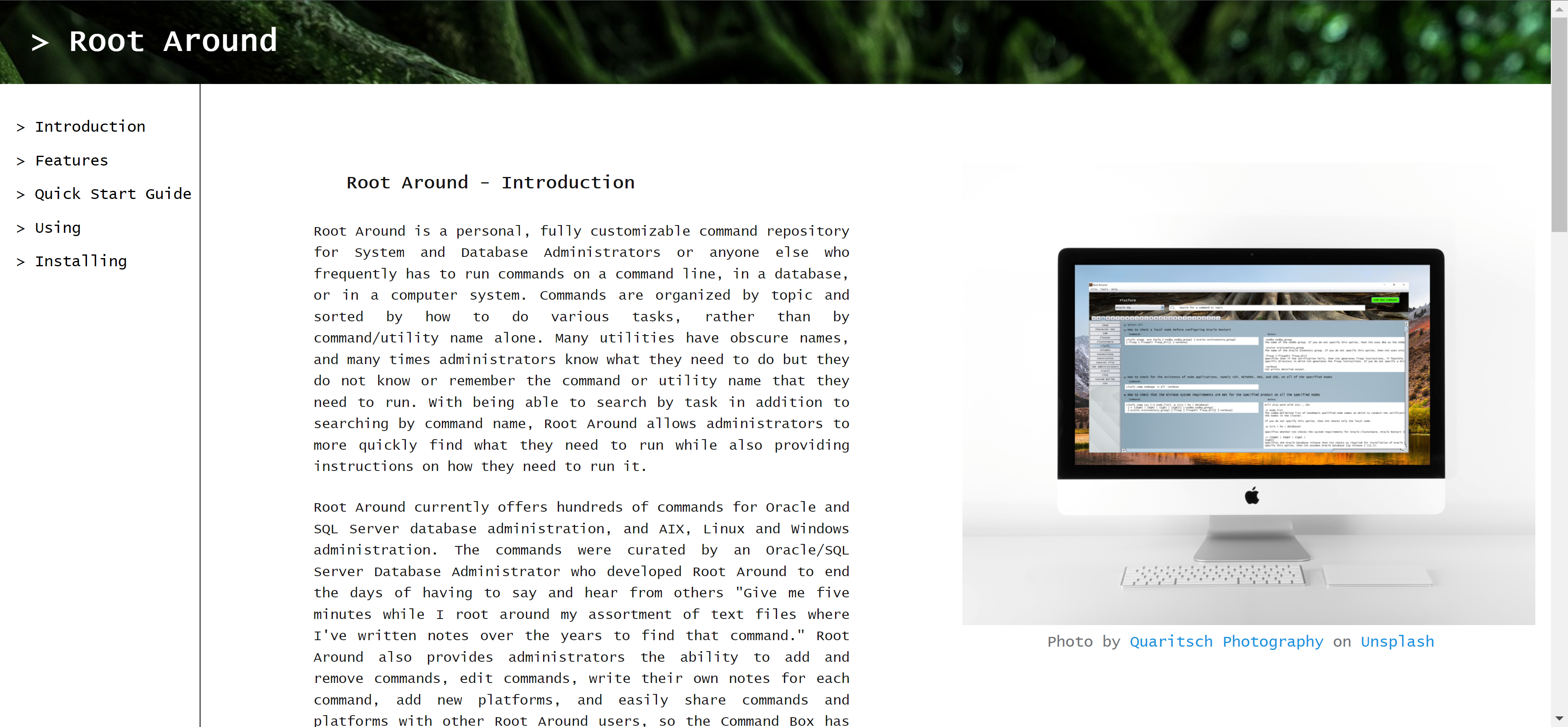 Root Around Website